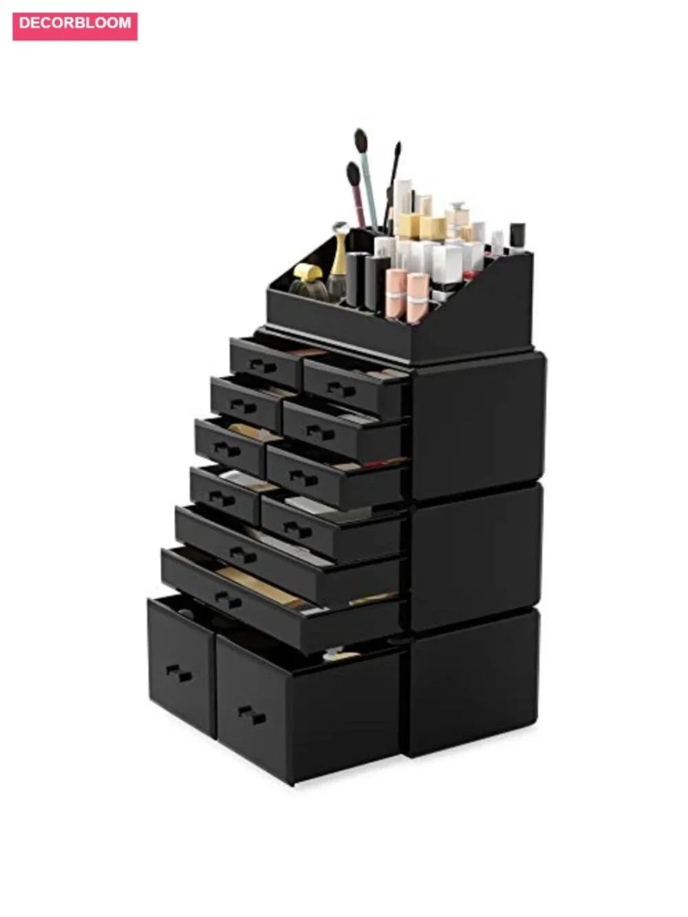 Makeup Cosmetic Organizer Storage Drawers with 12 Drawers